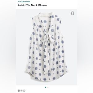 41 HAWTHORN Astrid Tie Neck Blouse | Stitch Fix | Size Medium